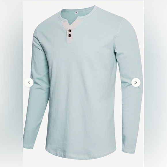 Aptro Other - APTRO Men's Long Sleeve Tee Shirts Casual Regular Fit Henley. M